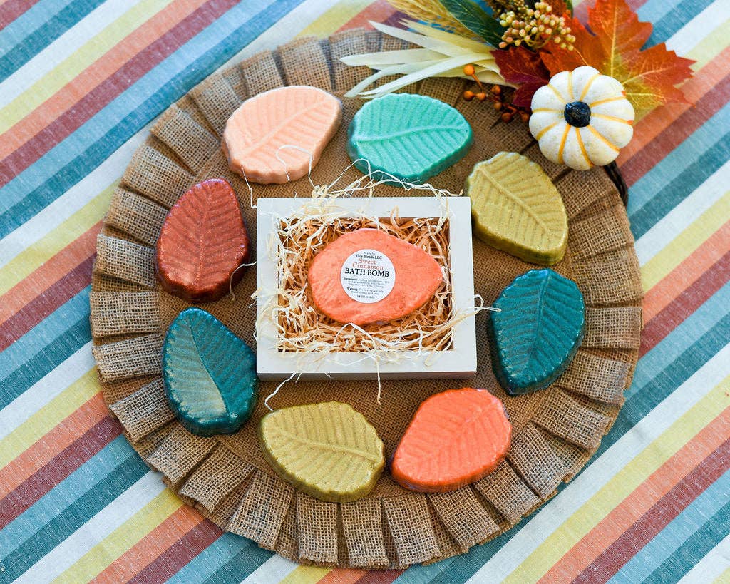 Fall Leaf Bath Bombs 6 Scents: Octoberfest