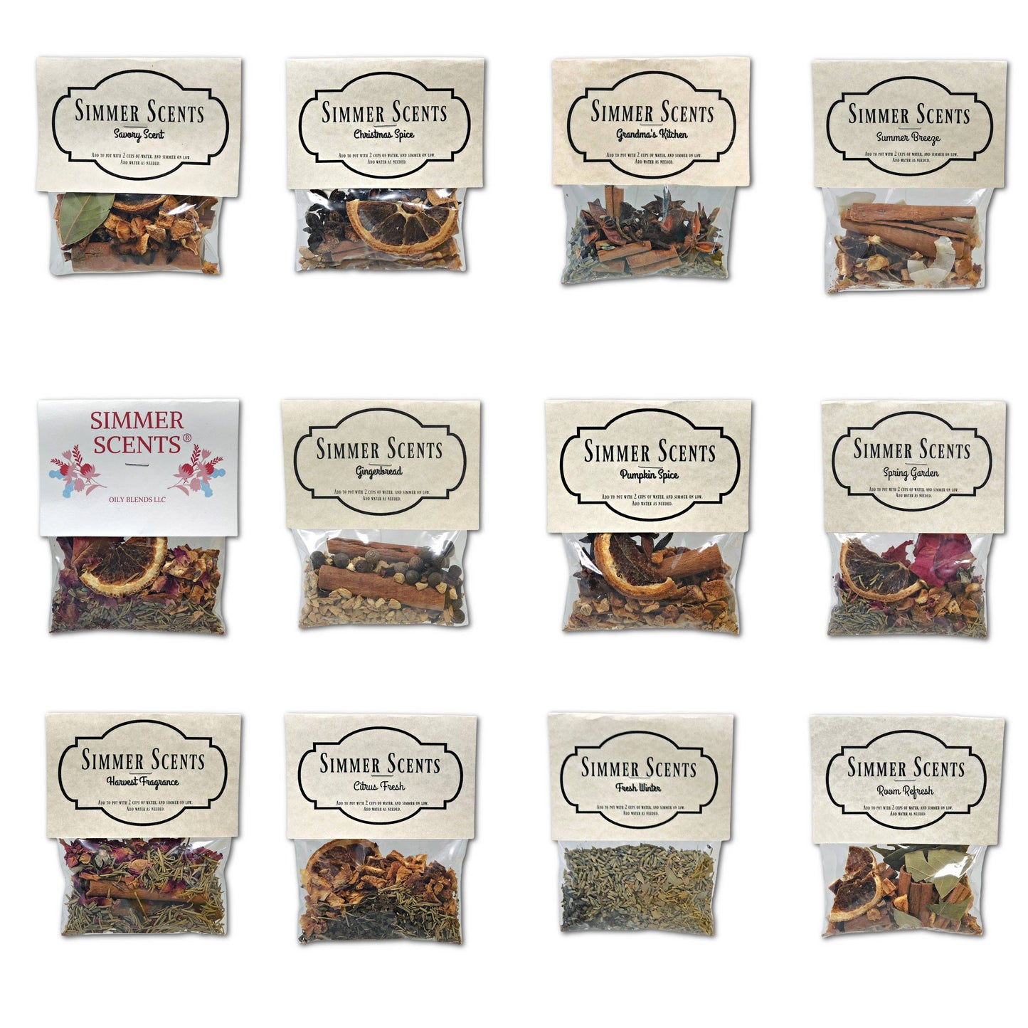 Simmer Scents Fresh Winter -Rosemary, Lavender, Euc, Mint: Fresh Winter