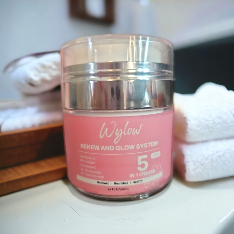 Wylow Beauty RENEW & GLOW DAY CREAM W/SPF 30 (FULL & TRAVEL SIZE) *All Skin Types, Hydrate, Protect*