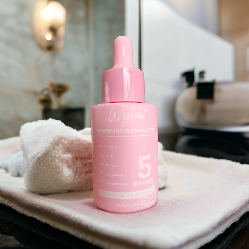Wylow Beauty RENEW & GLOW FACE SERUM (FULL SIZE & TRAVEL) *Hydrate, Plump, Glow, All Skin Types*