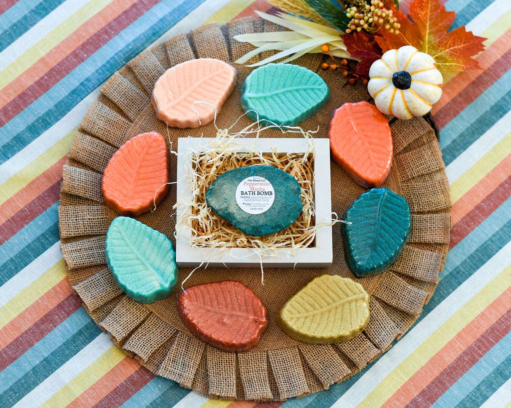 Fall Leaf Bath Bombs 6 Scents: Octoberfest