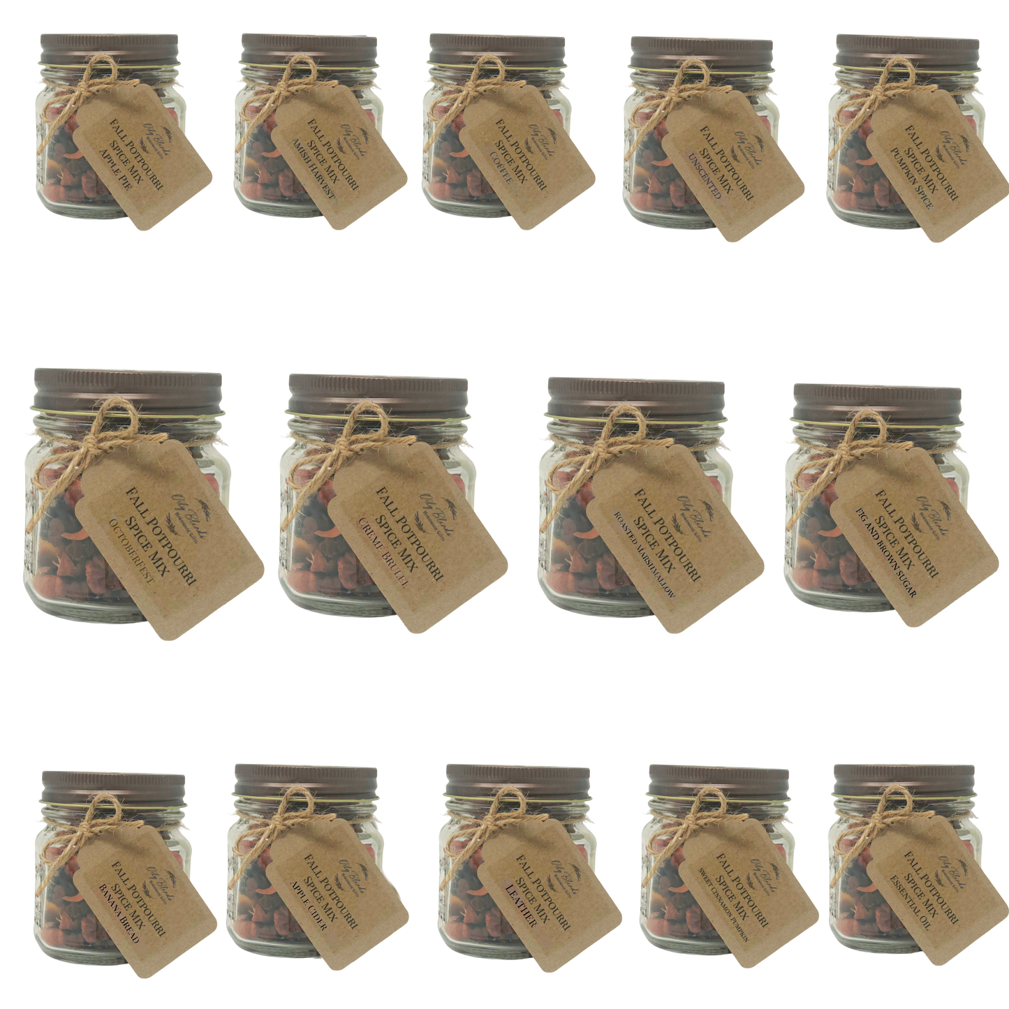 Sweet Cinnamon Pumpkin Fall Pumpkin Spice Mix in Jars
