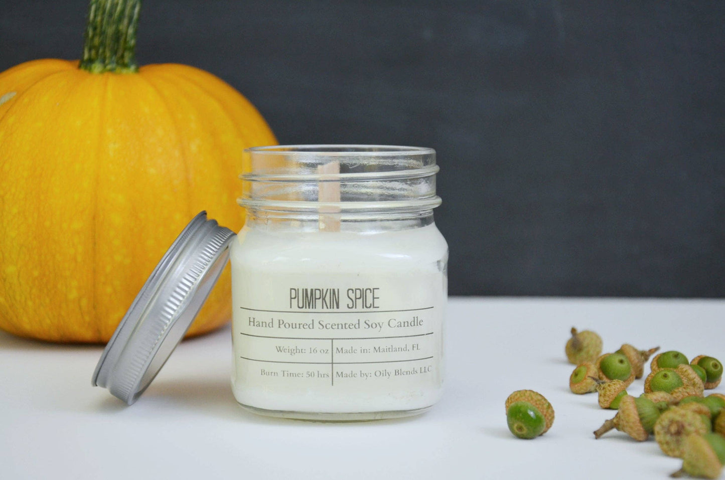 Fall Scented Candles - 50 Hour Burn Time Soy Wax Candles: OctoberFest
