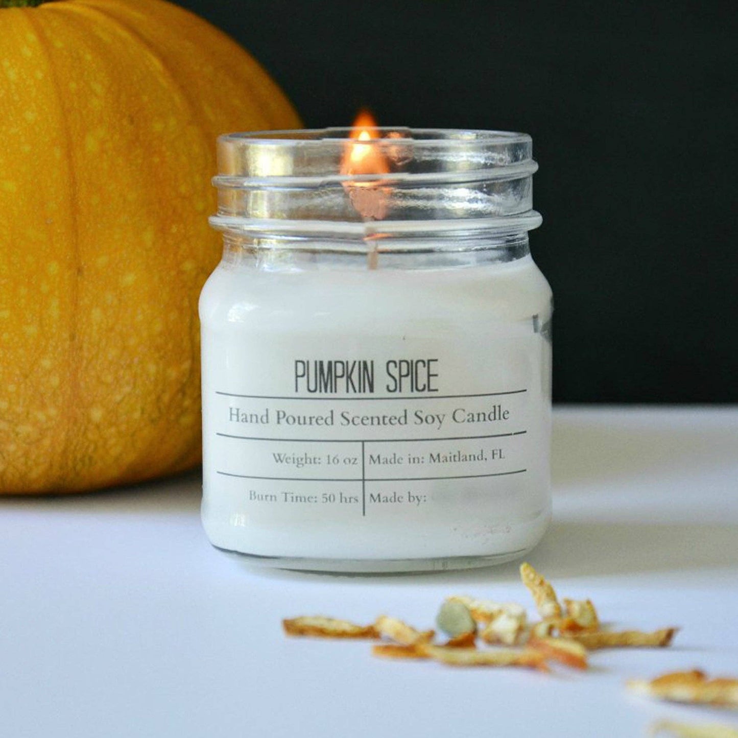 Fall Scented Candles - 50 Hour Burn Time Soy Wax Candles: OctoberFest