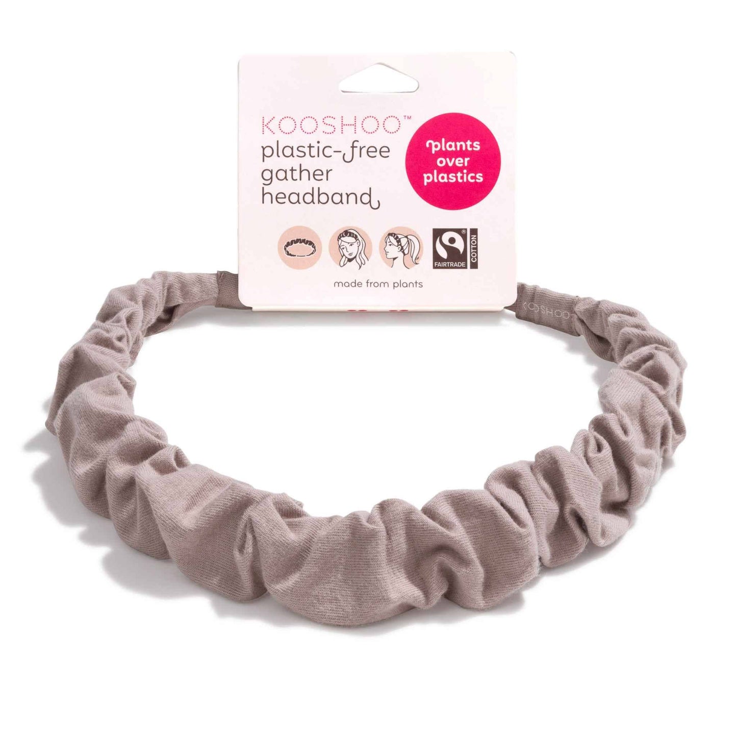 Gather Headband: Organic, Plastic-Free Ruched Head Wrap