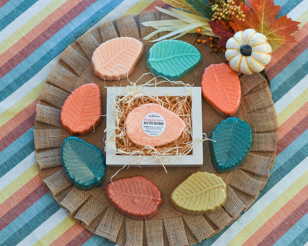 Fall Leaf Bath Bombs 6 Scents: Octoberfest