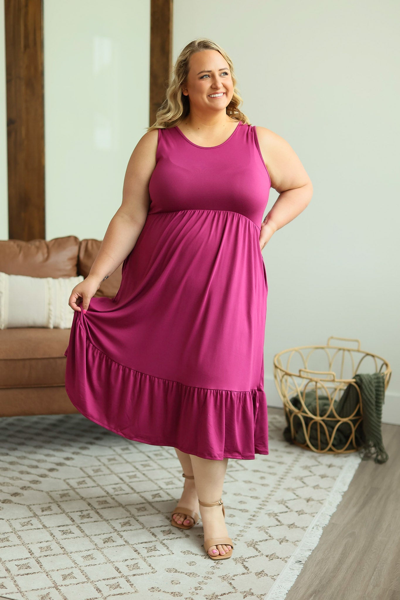 IN STOCK Bailey Dress - Magenta FINAL SALE
