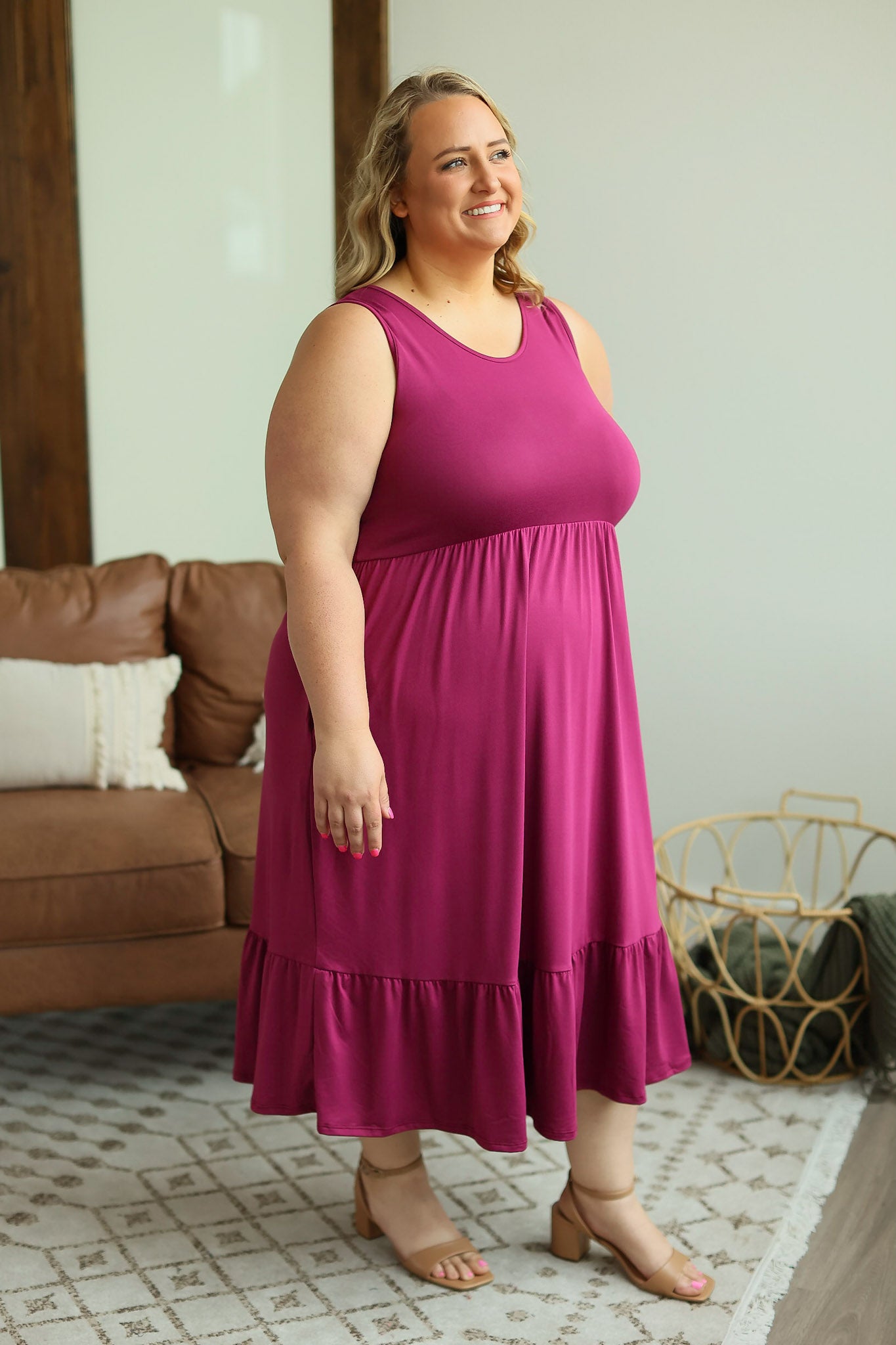 IN STOCK Bailey Dress - Magenta FINAL SALE