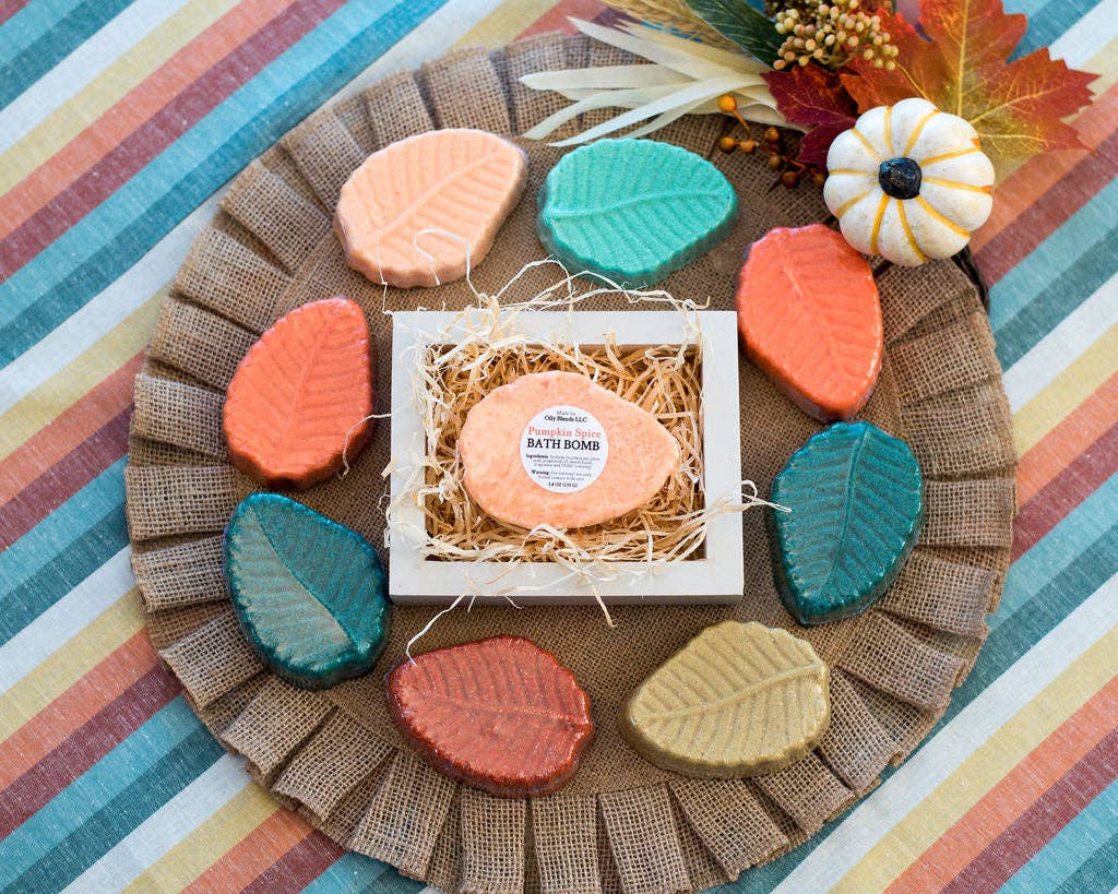 Fall Leaf Bath Bombs 6 Scents: Octoberfest