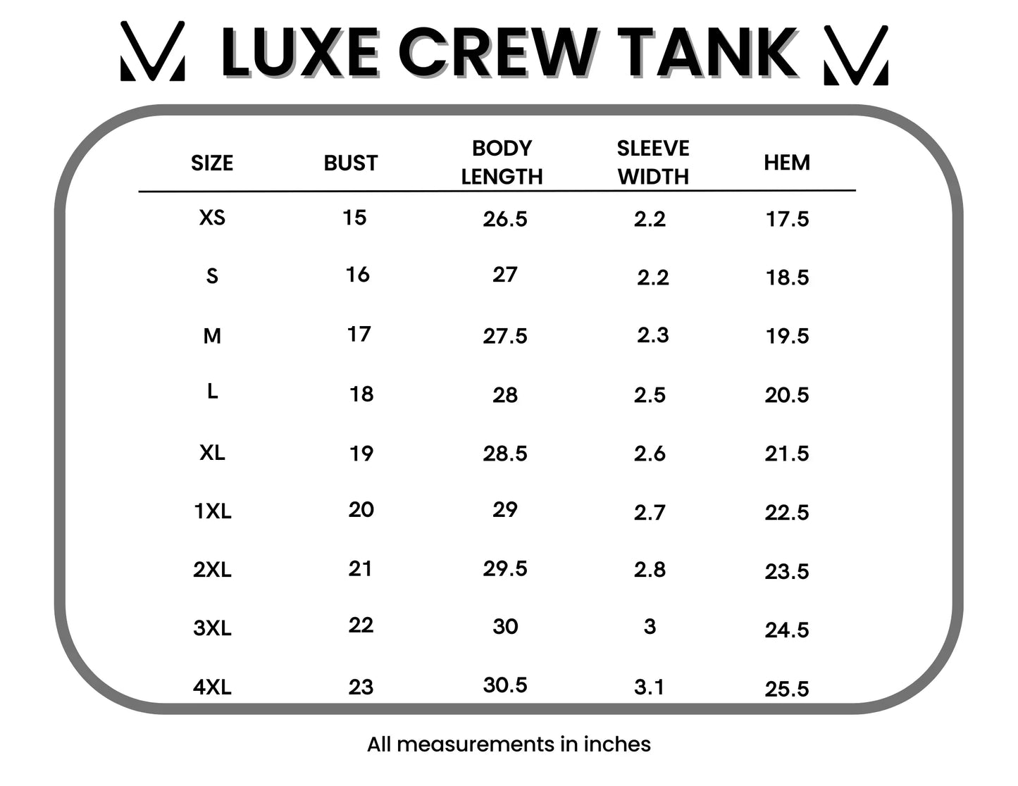 IN STOCK Luxe Crew Tank - Black FINAL SALE