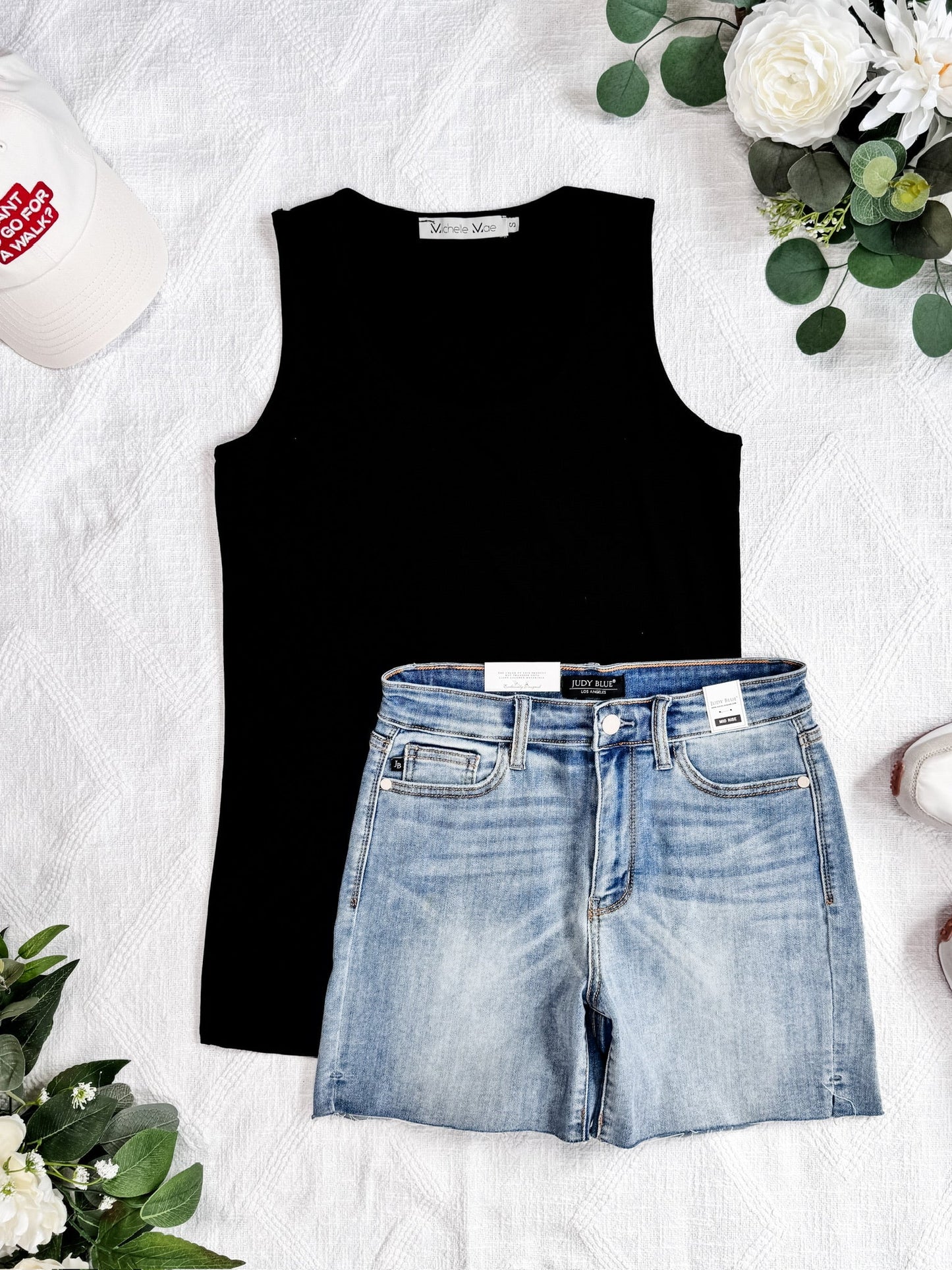 IN STOCK Luxe Crew Tank - Black FINAL SALE
