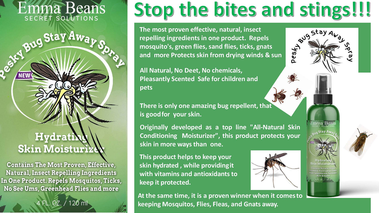 PESKY Bug Away Spray and Natural Hydrating Skin Protector