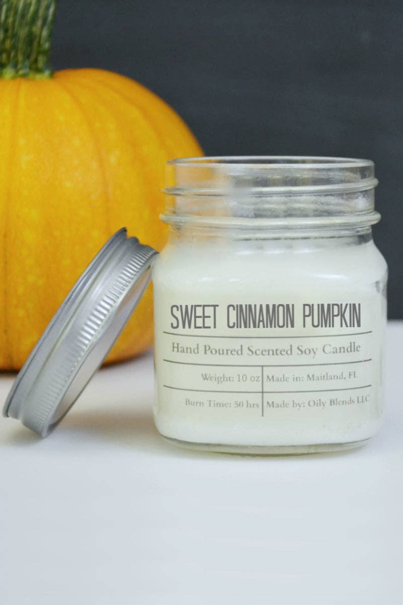 Fall Scented Candles - 50 Hour Burn Time Soy Wax Candles: OctoberFest
