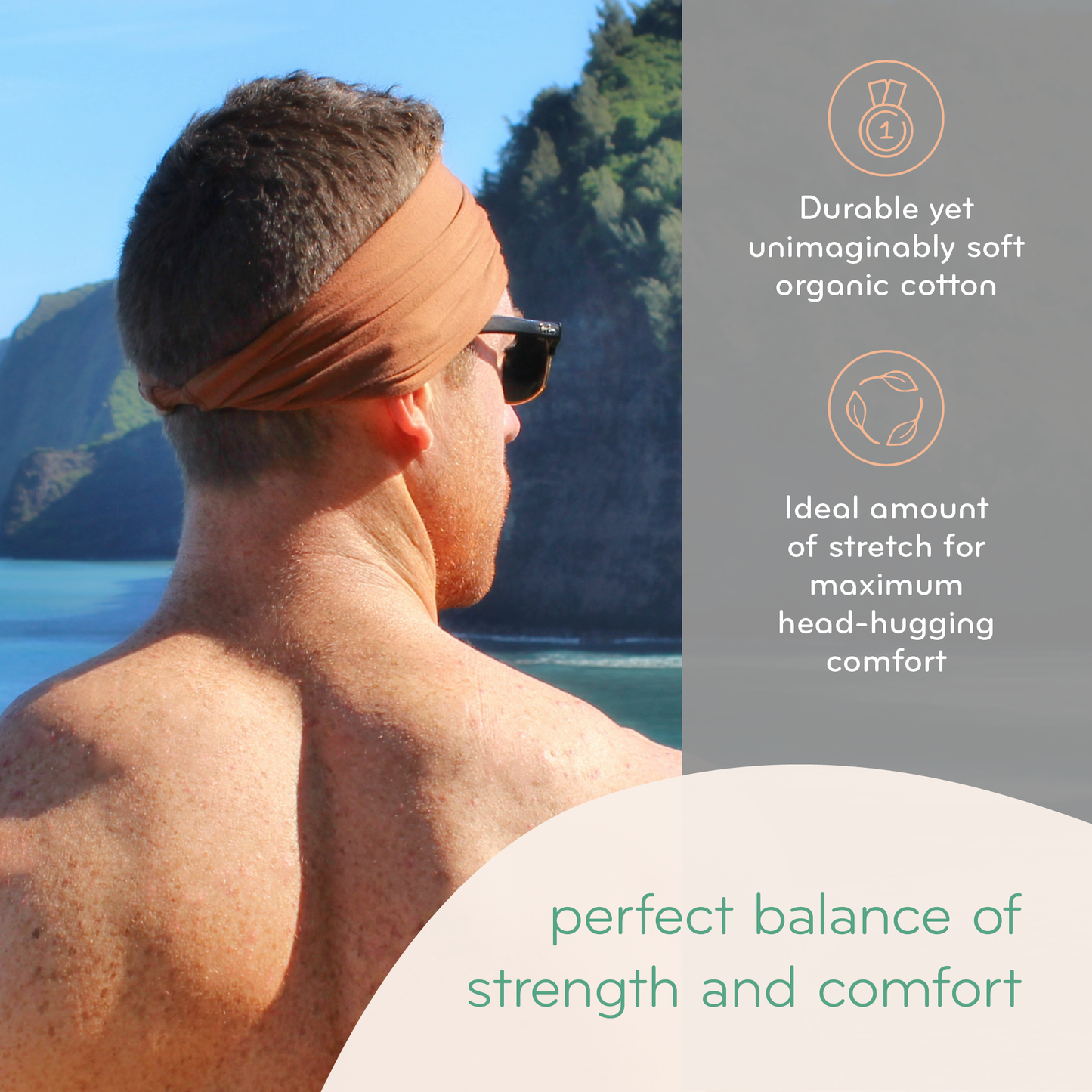 Multi-Use, Organic Cotton Twist Headband - Jet Black