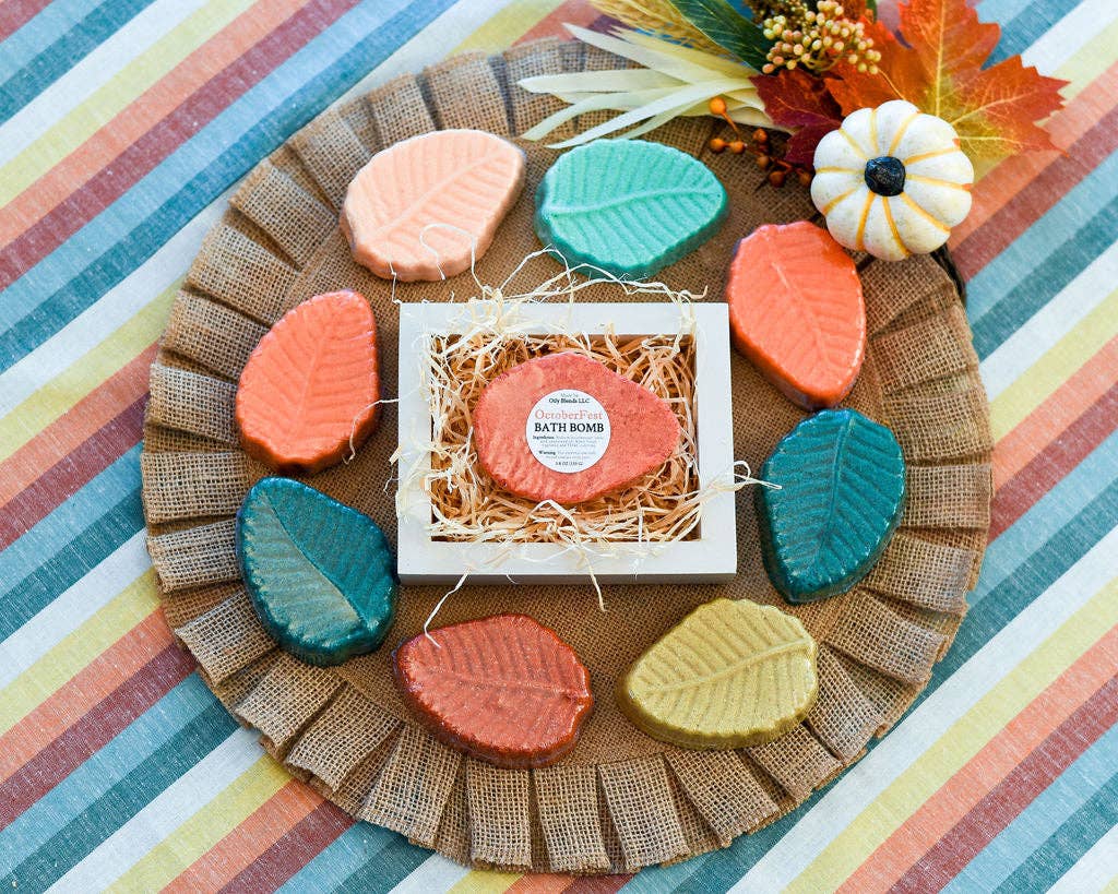 Fall Leaf Bath Bombs 6 Scents: Octoberfest