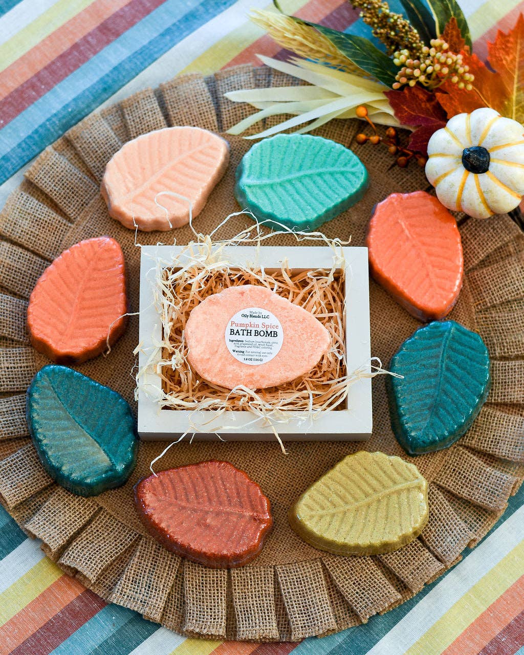 Fall Leaf Bath Bombs 6 Scents: Octoberfest