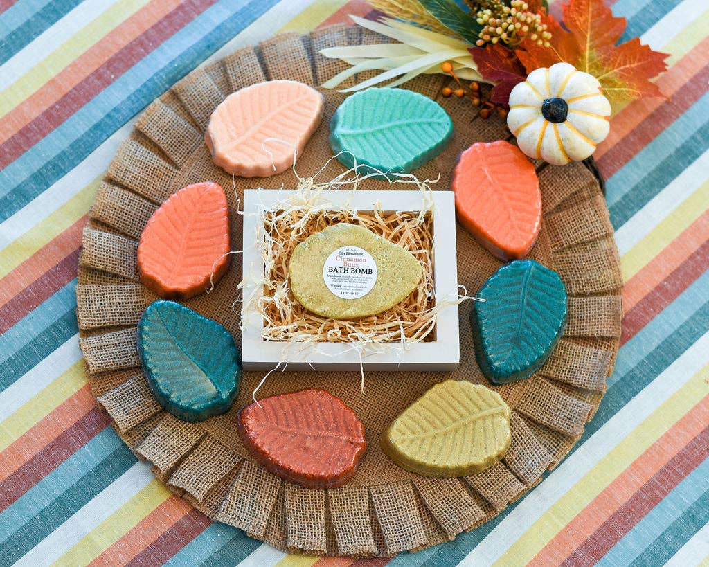Fall Leaf Bath Bombs 6 Scents: Octoberfest