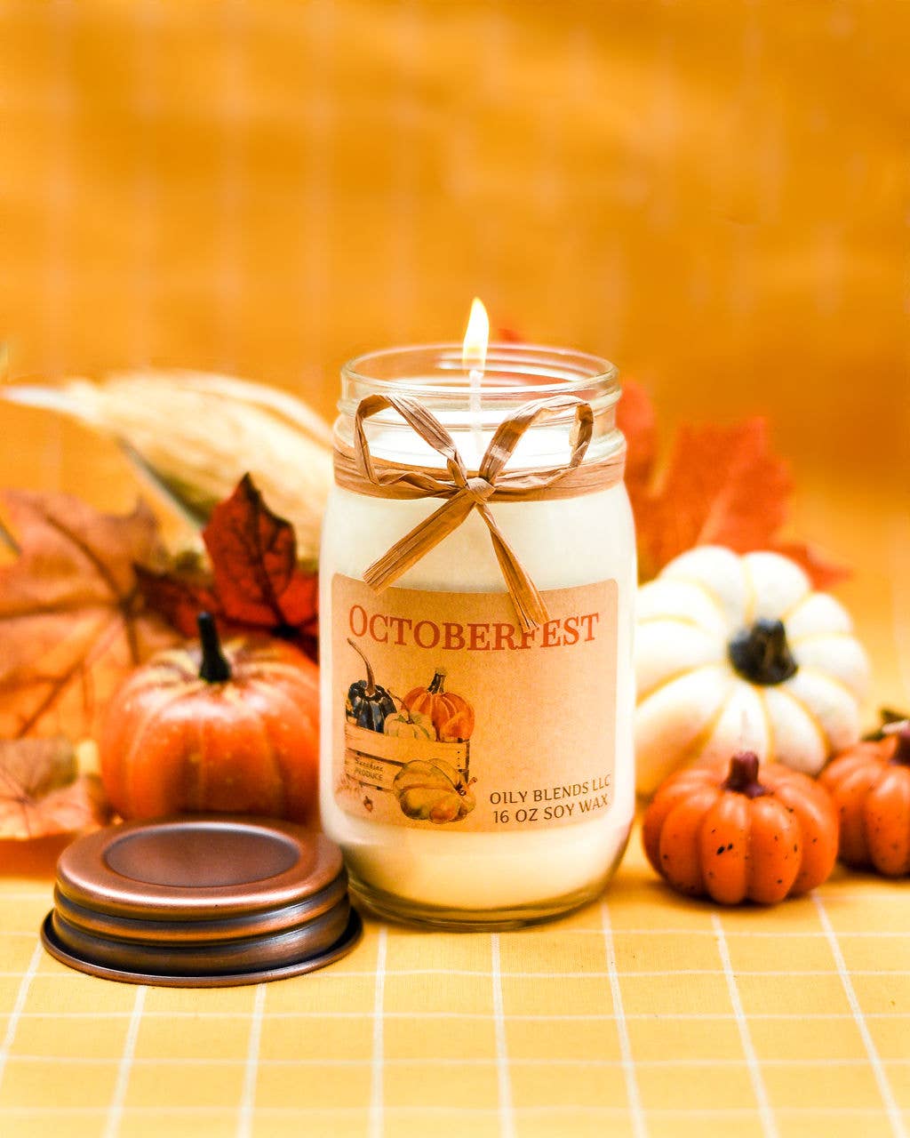Jumbo Fall Scented Candles - 100 Hour Burn Time: Amish Harvest